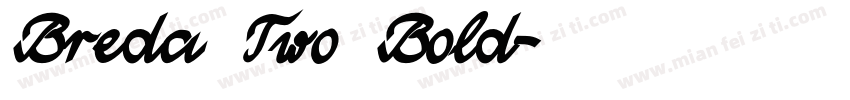 Breda Two Bold字体转换
